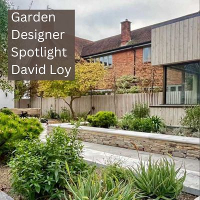 graphic showing the work of garden designer David Loy