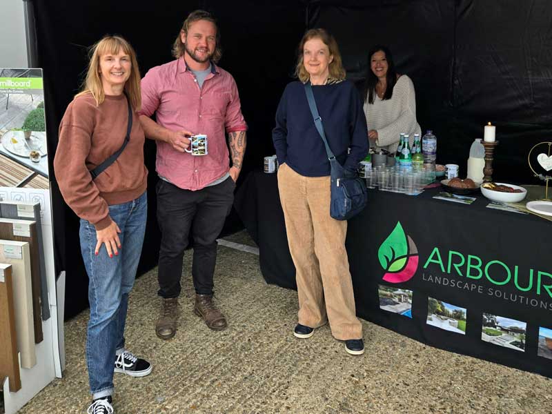 enjoying refreshments at Arbour Landscape Solutions Garden Designer Day